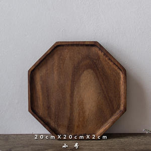 סיטונאי עץ צ 'קיה סיטונאי צלחת סגנון כפרי הגשה למגש למגש לקינוח פירות מזון עבור מלונות 100 יח moq - Product Image 4