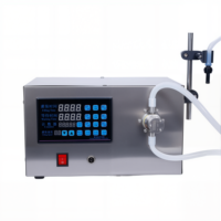 Machine de remplissage semi-automatique à quatre buses pour eau, solvant, parfum, huile lubrifiante et divers liquides à faible et moyenne viscosité