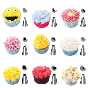 Kit de décoration de gâteaux en gros 72 pièces, douilles à pâtisserie en acier inoxydable, poches à douille réutilisables en silicone, fournitures de pâtisserie OEM - Product Image 3