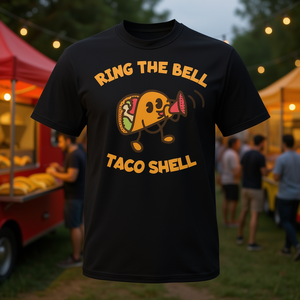 Camiseta Ring The Bell Taco Shell de manga corta con cuello redondo, unisex, para adultos, ropa promocional - Product Image 3