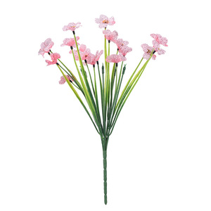 Fiori Artificiali in Tessuto Serigrafato a 5 Teste, Stile Pastorale, <span class=keywords><strong>Simulacra</strong></span> Viola - I Migliori in Vendita per Composizioni Floreali - Product Image 5