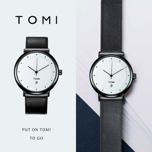 นาฬิกาควอตซ์ <span class=keywords><strong>TOMI</strong></span> สำหรับผู้ชาย สายหนัง ดีไซน์ทันสมัย สไตล์ลำลอง นาฬิกาข้อมือผู้ชาย รุ่นใหม่ นาฬิกาบอกเวลาทันสมัย นาฬิกาสปอร์ตผู้ชาย - Product Image 5