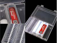 Boîte de rangement vide pour capsules de pièces de monnaie pour 100 capsules de 25 mm/27 mm/30 mm et tube de 27 mm