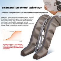Système de thérapie par compression à pression d'air, bottes de récupération sportive, pompe DVT, machine de physiothérapie, massage des pieds et des jambes