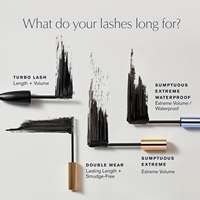 Maskara Travel Size 0.09 Fl Oz Extreme Black Sumptuous Extreme Lash Multiplying Volumizing Lengthening