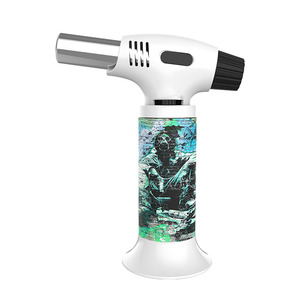 Custom Design Electronic Butane BBQ Torch Lighter Windproof with Display Box for <b>Camping</b> - Product Image 2