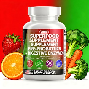 Cápsulas de Superalimentos, Frutas y Verduras con Probióticos, Enzimas Digestivas y Prebióticos, Cápsula Probiótica <span class=keywords><strong>Natural</strong></span>, Suplemento Todo en Uno - Product Image 5