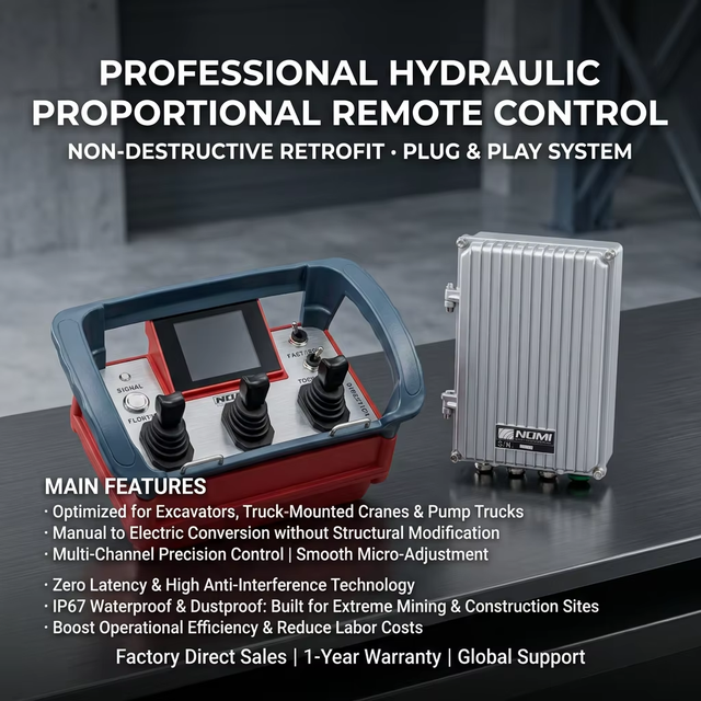 Heavy-Duty Dual-Coordinate 3-Lever System Industrial Crane Hoist Automatic Radio Wireless Controller IP65 Waterproof 500m Range
