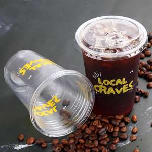 Vasos Desechables para Café, Té de Burbujas, Bebidas Frías, Leche y Jugos, con Logotipo Personalizado, 98 mm, 16 oz, con Tapas y Base Plana - Product Image 4
