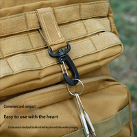 Sangle tactique d'extérieur avec crochet pour sacs à dos de montagne, boucle triangulaire portable à dégagement rapide pour le camping, porte-clés multifonctionnel