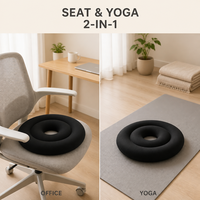 Coussin de siège circulaire confortable avec mousse EPS pour soulager les douleurs du coccyx et les soins post-partum