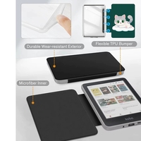 Housse de protection magnétique détachable en cuir avec coque souple transparente en TPU pour Kindle Colorsoft 7 / Paperwhite 12e génération / KPW6