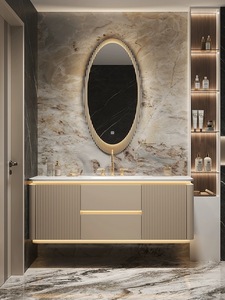 Lavabo doble todo en uno roble <span class=keywords><strong>inodoro</strong></span> lavabo gabinete crema aire baño vanidad <span class=keywords><strong>roca</strong></span> placa caliente curva combinación puerta basculante - Product Image 3