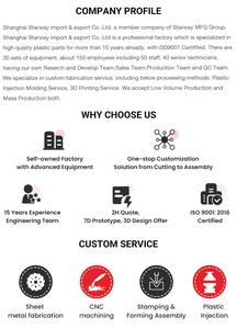 Kunden spezifischer Blech bearbeitungs service mit Lasers ch neiden und <span class=keywords><strong>CNC</strong></span>-Bearbeitung für Aluminium teile | Starway Marke aus Shanghai - Product Image 5