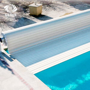 Couverture <span class=keywords><strong>de</strong></span> piscine en polycarbonate Water Crown, résistante aux UV, protection hivernale anti-impact, installation facile, extérieur - Product Image 4