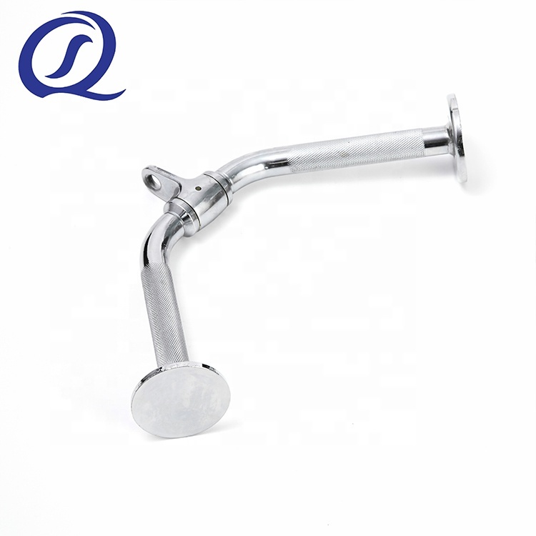 Bonne Qualité 20 "En Acier De Luxe En Caoutchouc Exercice Renouvelable Triceps Biceps Barre