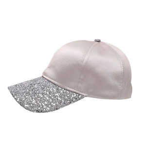 Fashionable <b>Baseball</b> <b>Cap</b> Satin Cotton Women's Outdoor Sun Hat Shade Protection Pink White Black Gray - Product Image 5