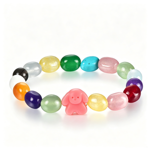 Bracelet en acier inoxydable pour femme, bijoux fantaisie, perles mignonnes, design d'exemple, cadeau, collection Joyeria, modèle <span class=keywords><strong>Gog</strong></span> - Product Image 5