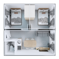 Petite maison de luxe de 20 à 40 pieds Maison préfabriquée Maison en conteneur mobile maison en conteneur détachable