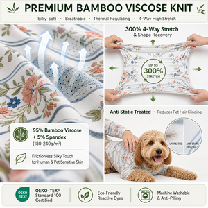 Pigiami coordinati per la famiglia a maniche lunghe, pantaloni a quadri in bambù per Natale, set pigiama mamma e figlia/o, pigiami per la famiglia - Product Image 2