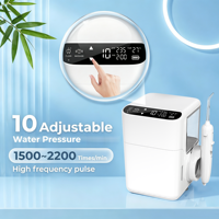 Hydropulseur de comptoir domestique 900 ml, grand réservoir, lumière UV, batterie 2500 mAh, étanche IPX5, fonction mémoire 2 min