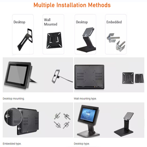 17-inch hoàn toàn không thấm nước CNC Bạc nhúng điện dung màn hình cảm ứng Bảng điều chỉnh PC công nghiệp tất cả-trong-một máy tính với I7 CPU 4GB RAM - Product Image 5