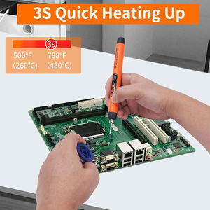 Power 10 Watts Digital Display Adjustable Temperature 300℃/572℉~450℃/842℉ Mini Cordless USB Electronic Soldering Iron <b>Tools</b> Kit - Product Image 4