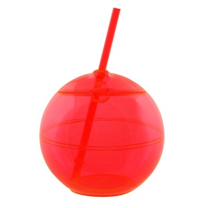 Vaso de Plástico sin BPA, Botella de Agua Deportiva, Vaso con Forma de Bola Redonda con Pajita, 24 oz - Product Image 5