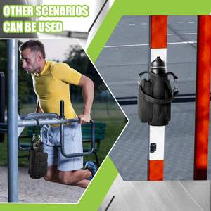 Bolsa de Gimnasio Magnética con Porta Botella de Agua Magnético, Bolsillo para Teléfono, Asa y Correa para el Hombro, 6 Imanes Integrados, Funda para Botella - Product Image 5