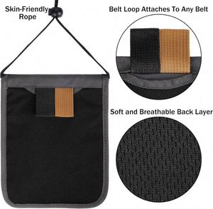 Muestra Gratuita, Organizador de Documentos de Viaje RFID de Fábrica OEM, Cartera de Nailon para Pasaporte con Correa de Muñeca Extraíble - Product Image 4