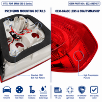 Pour BMW Série 3 E90 E91, ensemble de feux arrière LED, lampe arrière, OE 63216937457 63216937458, Plug and Play, montage direct, 320i 325i 330i