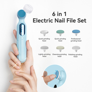 Kit de pinceaux professionnels pour ongles <span class=keywords><strong>Mriya</strong></span> SR-2108 avec pinceau doré et séchoir à ongles UV ABS - Product Image 6