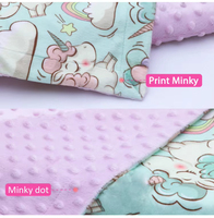 Couverture de réception pour bébé en peluche minky neutre moderne personnalisée 30x40, polyester, dessin animé arc-en-ciel, emmaillotement, animal, point, écologique
