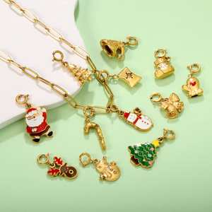 จี้คริสต์มาสโลหะผสมสังกะสีจี้การ์ตูนสร้อยคอผู้หญิงของขวัญเครื่องประดับอุปกรณ์เสริม - Product Image 2