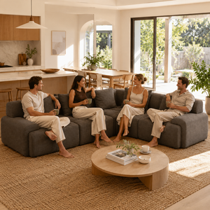 Set di Divani in Tessuto Senza Struttura a Compressione Sottovuoto - Design Moderno per <span class=keywords><strong>Soggiorno</strong></span> e Camera da Letto, Multifunzionale - Product Image 4