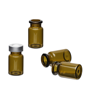 ขวดแก้วสีเหลืองอำพันพร้อมฝาปิดสำหรับเก็บตัวอย่างในห้องปฏิบัติการ - Product Image 1