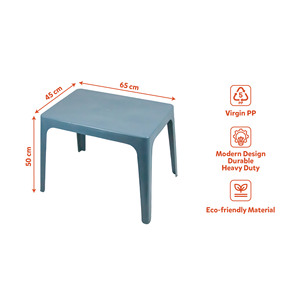 Table d'apprentissage extérieure multicolore en plastique PP pour enfants, bureau d'étude moderne pour tout-petits, légère, empilable, durable et facile à transporter - Product Image 2
