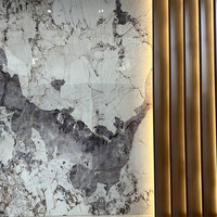 Panneau mural en PVC imitation marbre brillant pour décoration intérieure