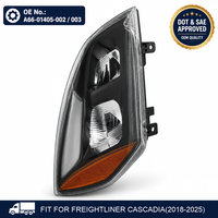 Phare de camion homologué DOT SAE pour Freightliner Cascadia 2018-2025, ensemble de phares avant LED A66-01405-002 A66-01405-003