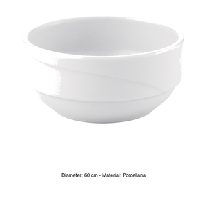 Bol empilable X-Tanbul Ø 6 cm en porcelaine blanche Gural - Product Image 3