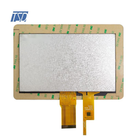 Pantalla LCD legible con luz solar de 7 pulgadas, resolución de 1024x600, IPS LVDS, interfaz USB I2C con panel táctil capacitivo