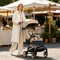 Poussette OEM Pliage à Une Main Légère et Robuste avec Panier Grande Capacité pour Tout-Petit