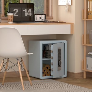 Coffre-fort de sécurité en acier de grande capacité avec clavier biométrique numérique, antivol, à fixer au mur, pour bijoux et documents - Product Image 4