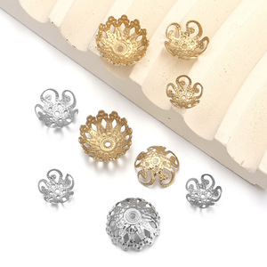 Capuchons de perles en acier inoxydable en forme de pieuvre 8mm 10mm 12mm, accessoires de fabrication de bijoux DIY pour colliers et bracelets - Product Image 2