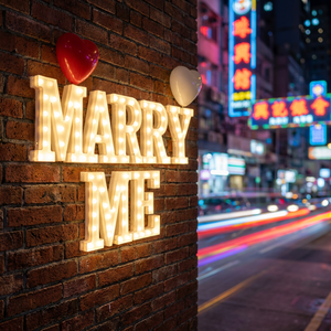 Décoration de mariage : Lettres lumineuses LED 3D « Marry Me » et « Love » de 4 pieds, conformes CE RoHS, alimentées par transformateur, grand format géant - Product Image 2