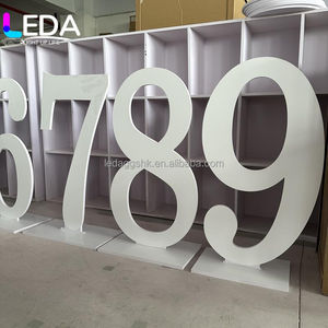 LEDA PVC Number Wedding Design Stage Pvc Acrylic Wedding Backdrop Gold Arch Wedding Backdrop For Party Decoration - Product Image 3