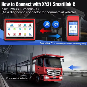 Para LAUNCH Smartlink C <span class=keywords><strong>2</strong></span>,0 24V reemplazo del analizador de motor de camión pesado para módulo X431 HDIII para vehículos diésel - Product Image 5