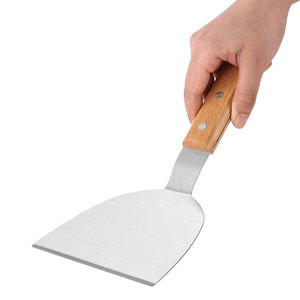 Hot Bán Thép Không Gỉ <span class=keywords><strong>Scraper</strong></span> Cutter Với Tay Cầm Bằng Gỗ Nhà Bếp Bánh Pizza Xẻng Thanh Bánh Kem <span class=keywords><strong>Scraper</strong></span> Công Cụ - Product Image 2
