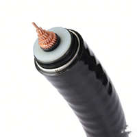 Câble XLPE haute tension 630mm2 électrique monobrin en cuivre résistant à l'eau, câble d'alimentation haute tension 110kv