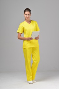 New Arrival Unisex 3XL Euro Size Woven Polyester/Cotton Nurse <strong>Scrubs</strong> Sets Custom Logo Hospital Summer <strong>Apparel</strong> Clinic Laboratory - Product Image 4